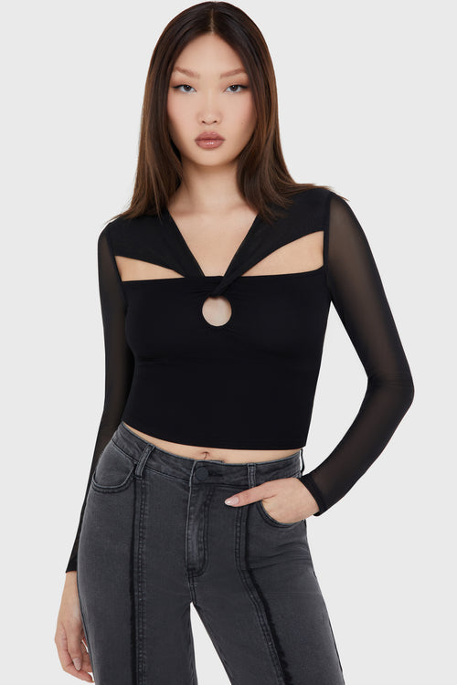 killstar Ink Of Night Top Black