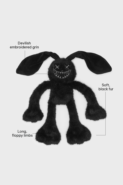 Killstar Jack The Bun Plush Toy Black