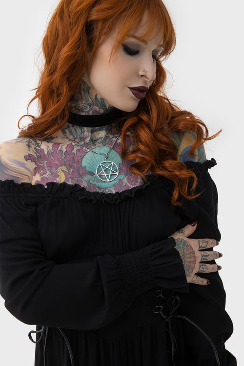 Killstar Jocasta Maxi Dress Black