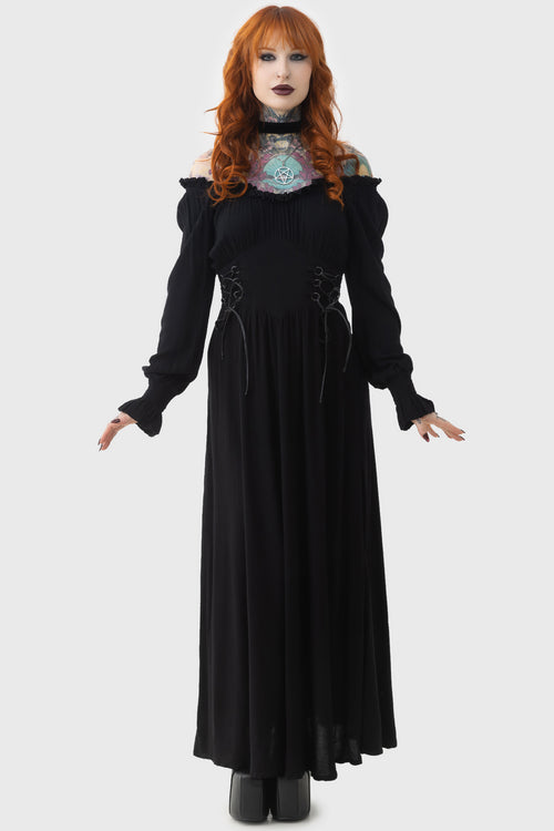 Killstar Jocasta Maxi Dress Black