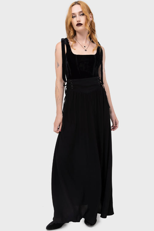 Killstar Jocasta Maxi Skirt Black