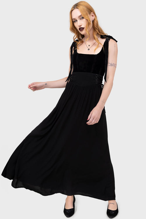 killstar Jocasta Maxi Skirt Black