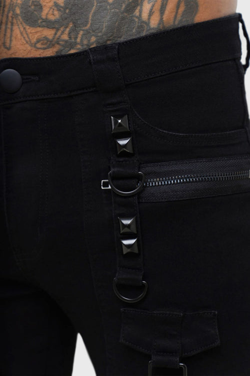 Killstar Kihilist Bondage Trousers Black