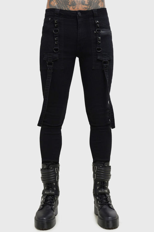 killstar Kihilist Bondage Trousers Black