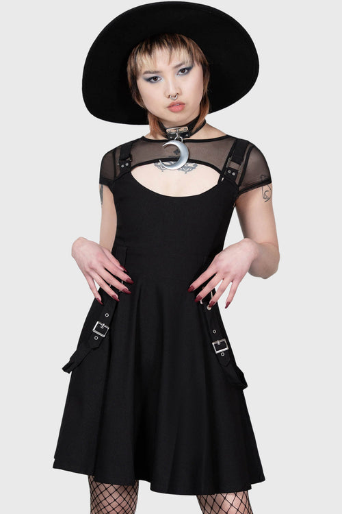 Killstar Kounter Kulture Skater Dress Black