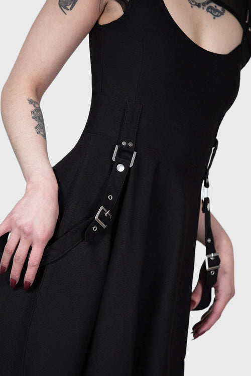 Killstar Kounter Kulture Skater Dress Black
