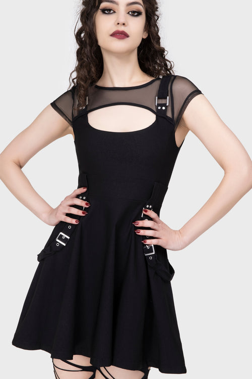 killstar Kounter Kulture Skater Dress Black