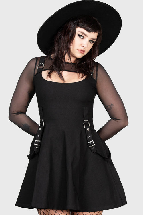killstar Krypt Keeper Mini Dress Black