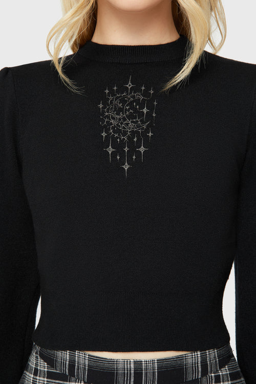 Killstar Lunar Thorn Jumper Black