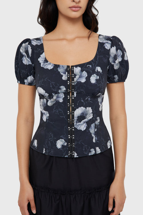 Killstar Lupina Top Black/White