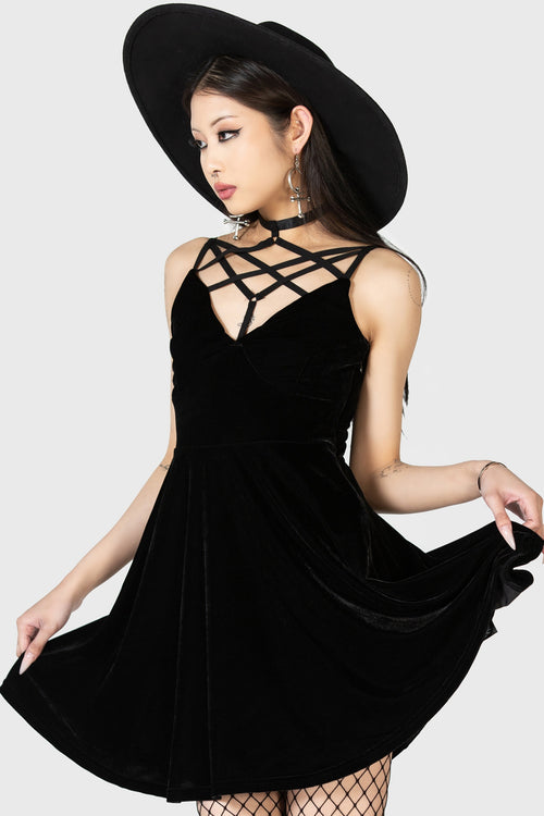 Killstar Magica Skater Dress [B] Black