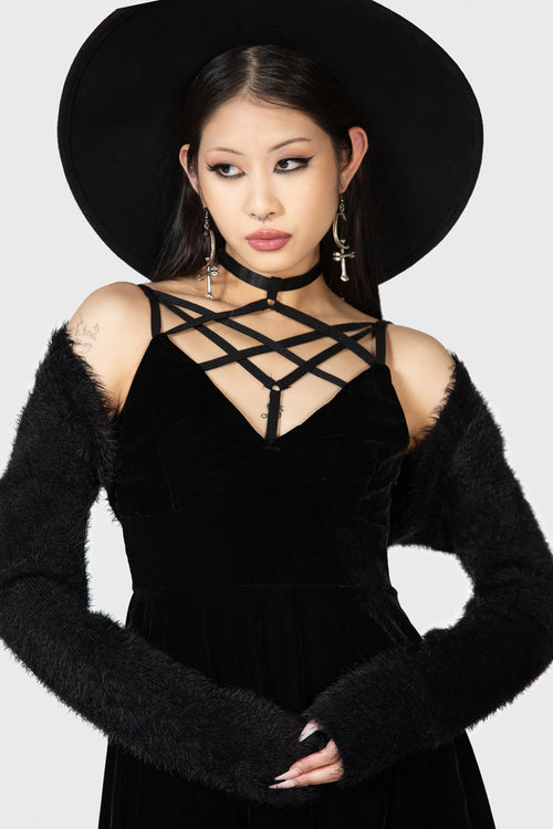 Killstar Magica Skater Dress [B] Black