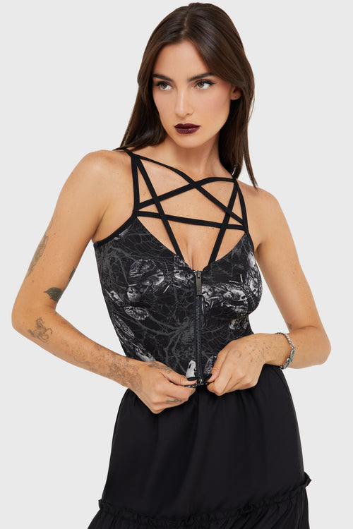 Killstar Magica Spidrasica Top Black