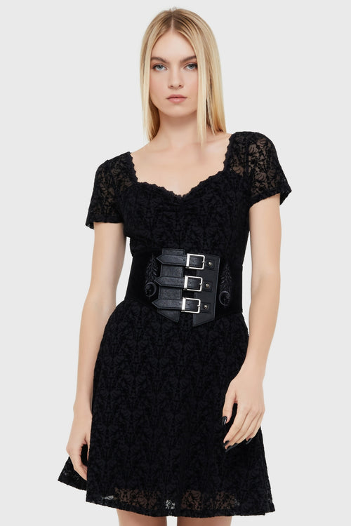 killstar Marceline Skater Dress Black