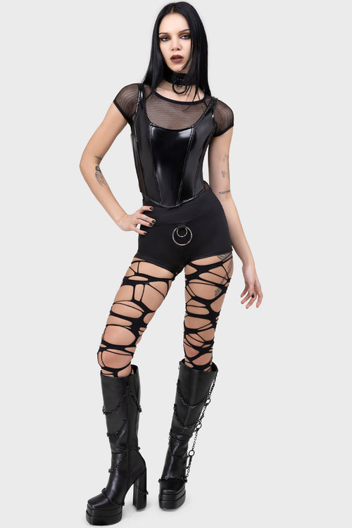 killstar Melvina Hotpants Black