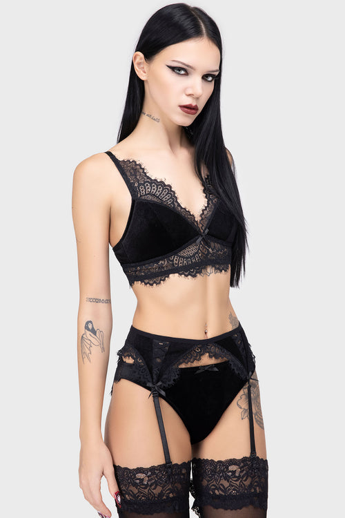 killstar Mephistan Muse Garter Black