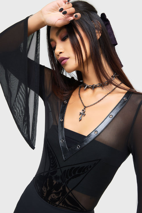 Killstar Mephistar Bodysuit Black