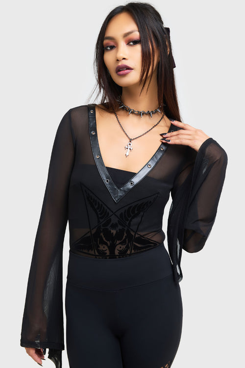 Killstar Mephistar Bodysuit Black