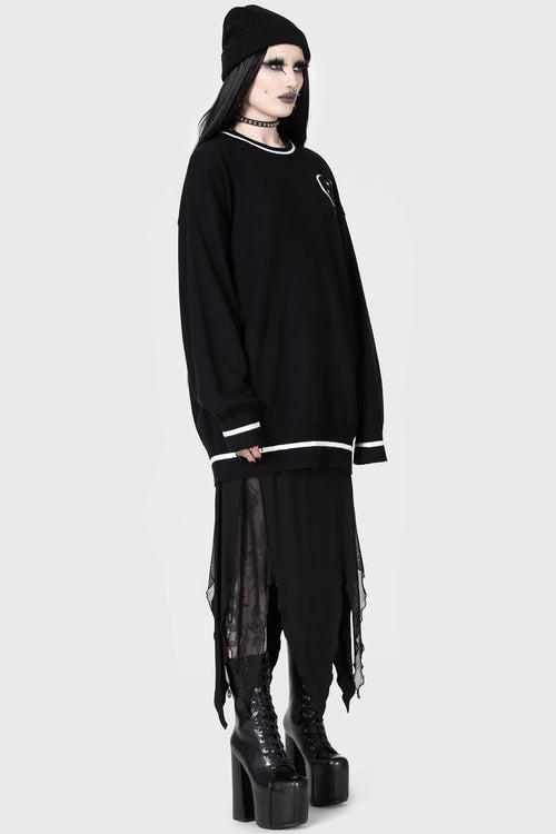 Killstar Midnight Games Sweater Black