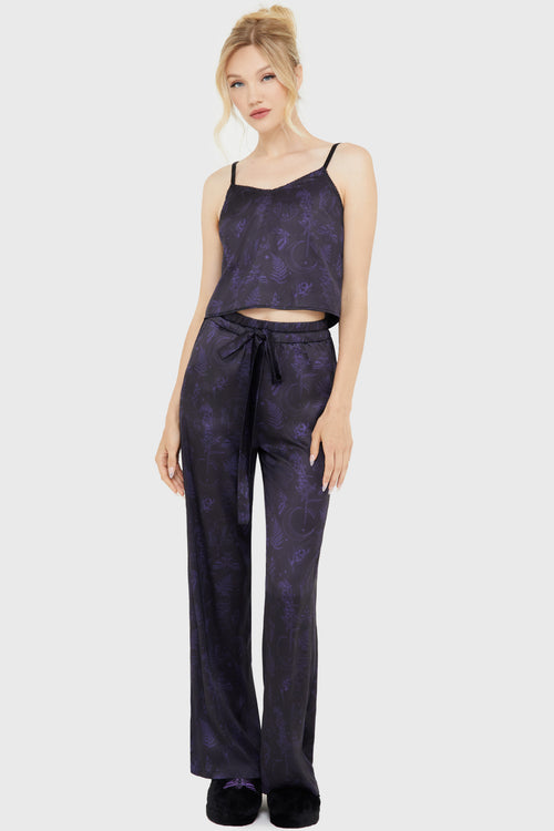 Killstar Midnight Moth 2 Piece Set Black/Purple
