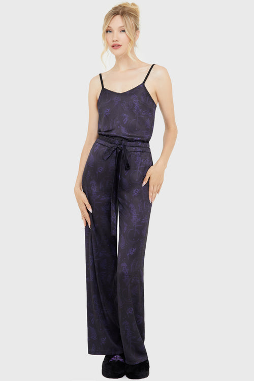 killstar Midnight Moth 2 Piece Set Black/Purple