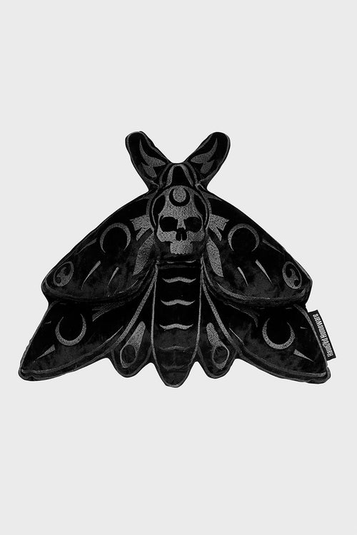 killstar Midnight Moth Cushion Black/Grey