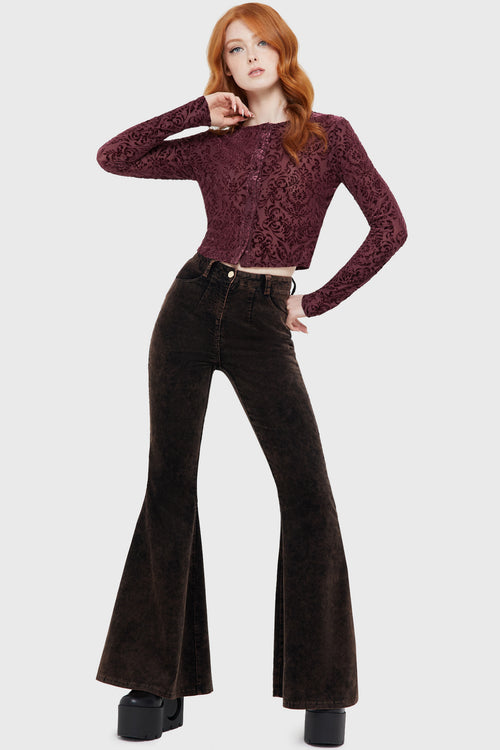 killstar Midnight Pack Flares Brown