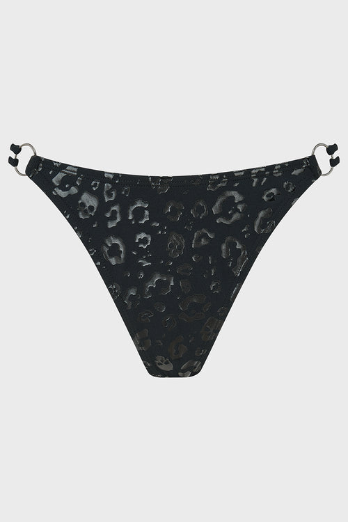 Killstar Midnight Roar Bikini Bottoms Black