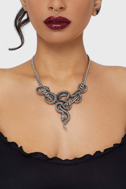 Killstar Midnight Venom Necklace Silver