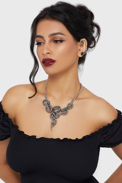 Killstar Midnight Venom Necklace Silver