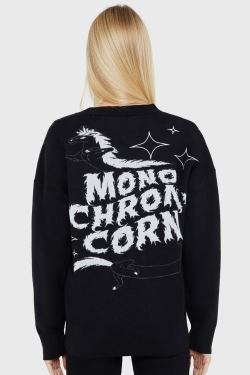 Killstar Monochromi Corn Cardigan Black