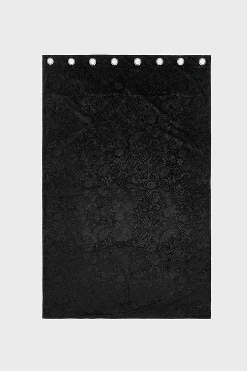 Killstar Moon Bloom Velvet Curtain Black