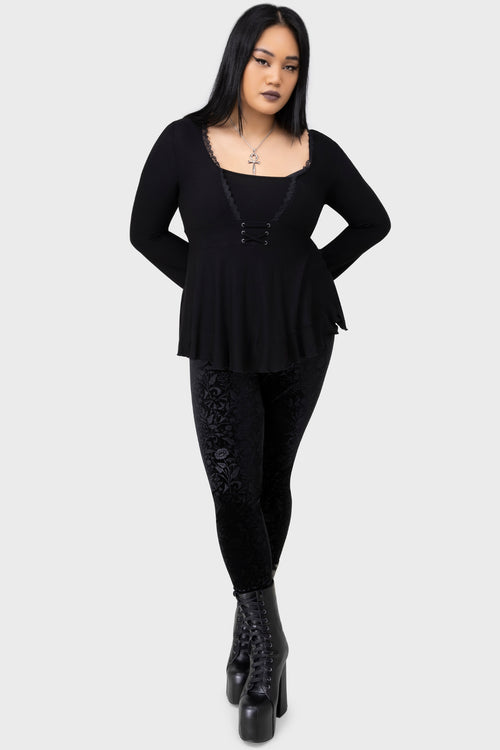 Killstar Moonglow Leggings Black