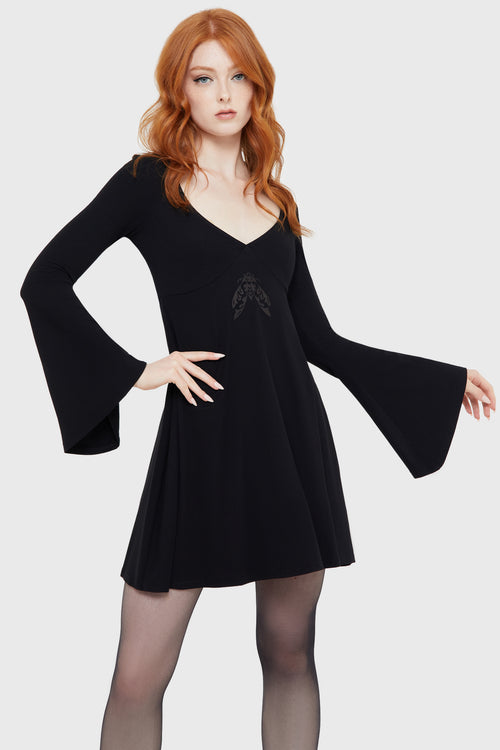 killstar Moonlight Madness Dress Black