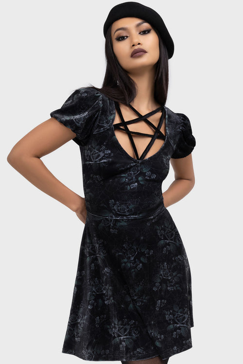 Killstar Moonlit Pentacle Dress Black