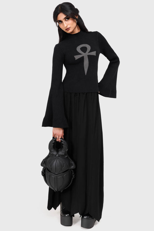 Killstar Morbida Knitted Top Black