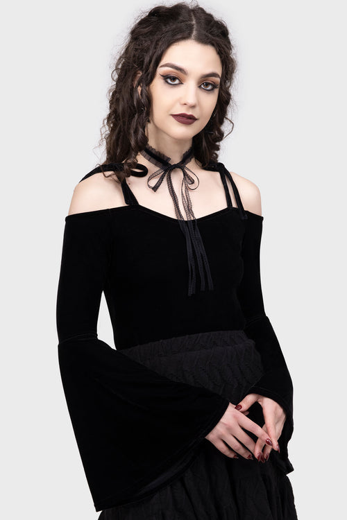 killstar Mortisia Top Black