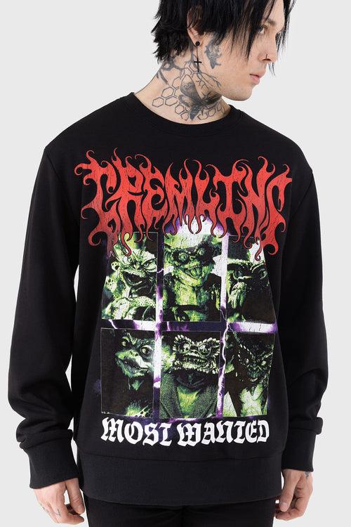 Killstar Most Wanted Sweatshirt Black