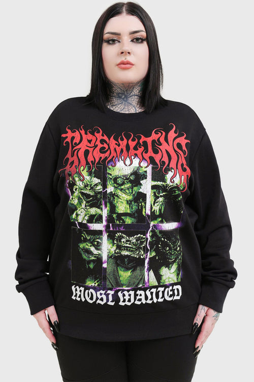 Killstar Most Wanted Sweatshirt Black