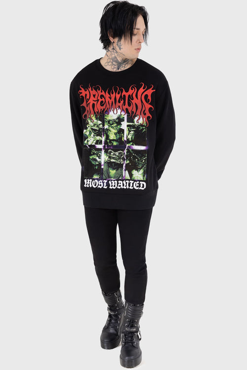 killstar Most Wanted Sweatshirt Black