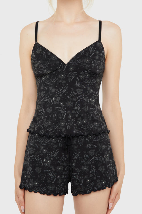 Killstar Moth And Thorn 2 Piece Set Black/Grey