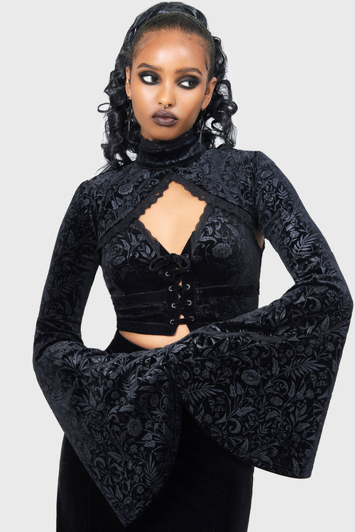 killstar Mystic Coil Bolero Black