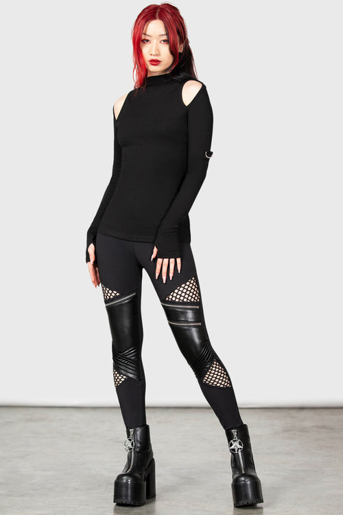 Killstar Nebula Long Sleeve Top Black