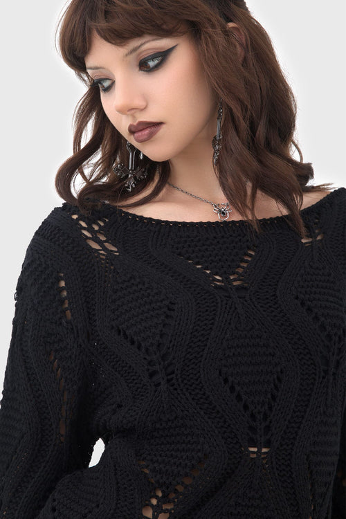 Killstar Nebula Riot Sweater Black