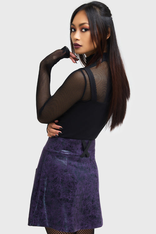 Killstar Nephralia Skirt Black/Purple