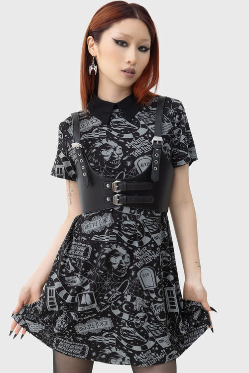 killstar Never Trust The Living Dress Black/Grey