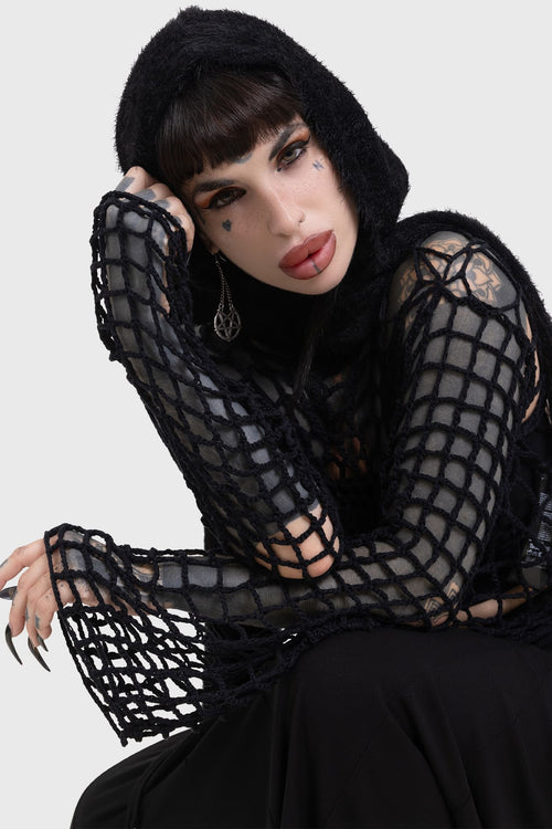 Killstar Night Trap Sweater Black