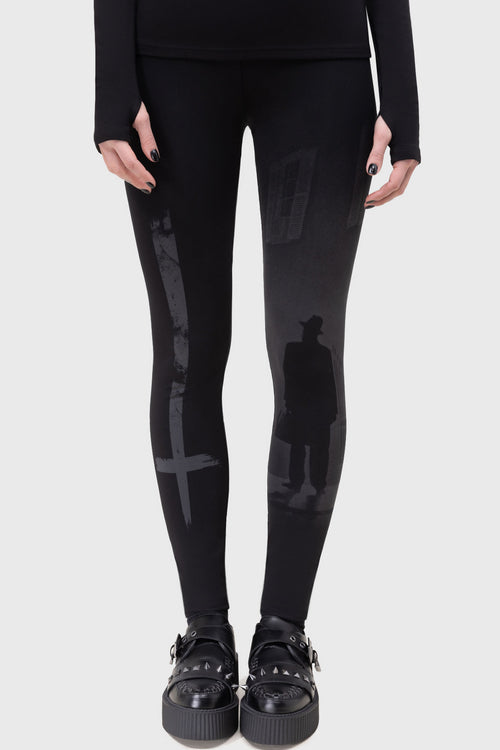Killstar Night Walk Leggings Black