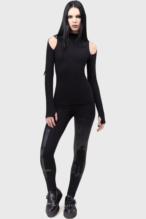 Killstar Night Walk Leggings Black