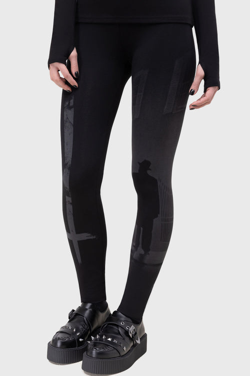 Killstar Night Walk Leggings Black